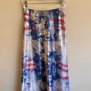 Knit Riot Tie Dye Midi Skirt